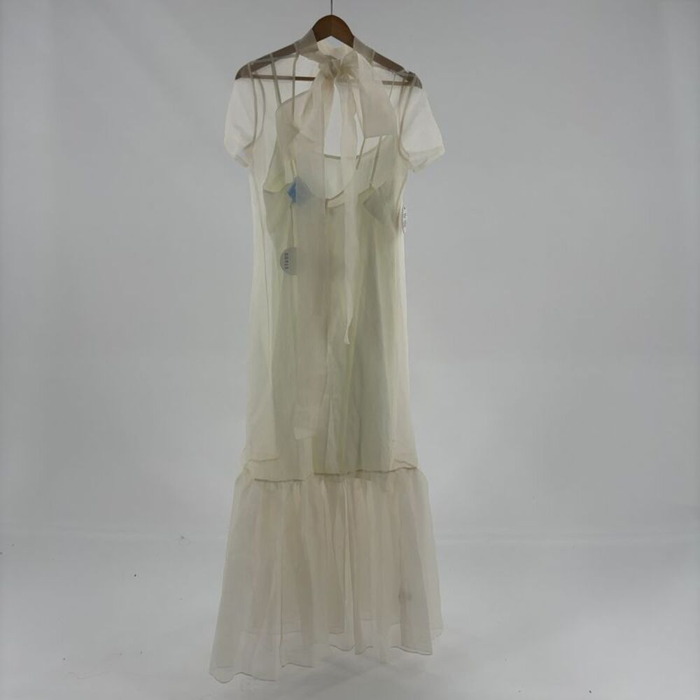 STAUD Sheer-Panel Maxi Dress